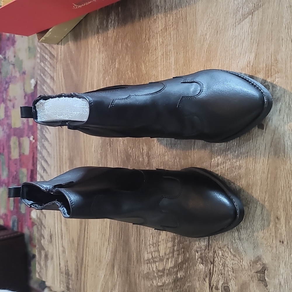 American rag black Kayyla western bootie